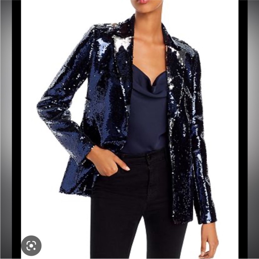 Sequin Navy Blazer